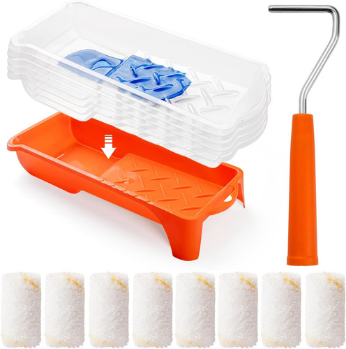 Mini paint roller kit - 15pcs, 2