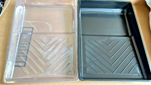 Paint roller tray set - roller, clear