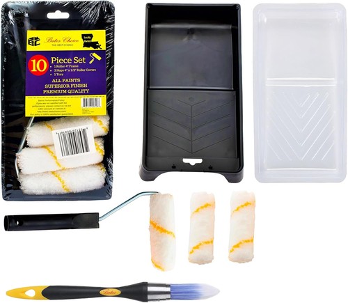 Paint roller kit pcs - roller, 10